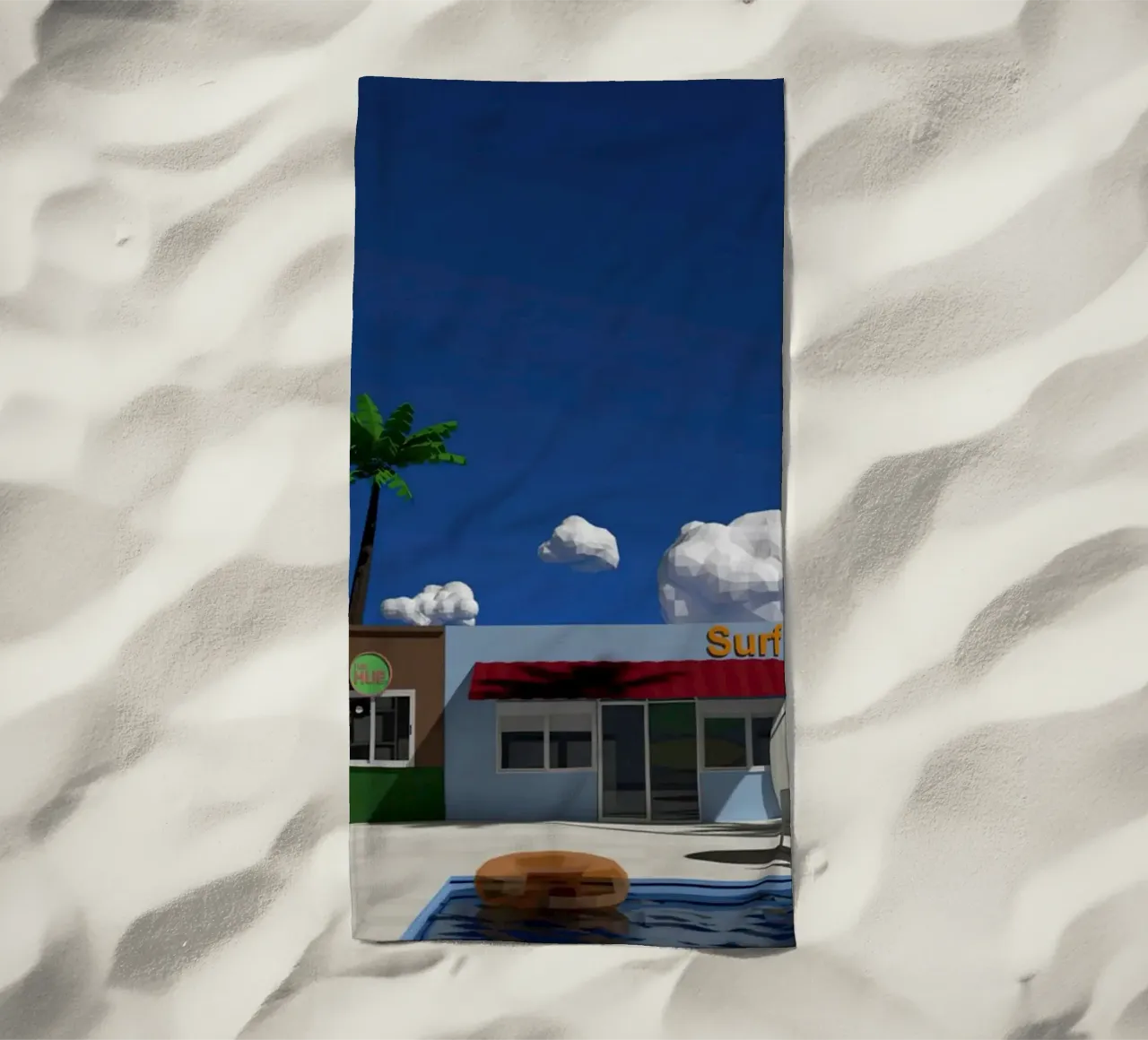 Scena low poly Hiroshi Nagai telo mare da MarshArt