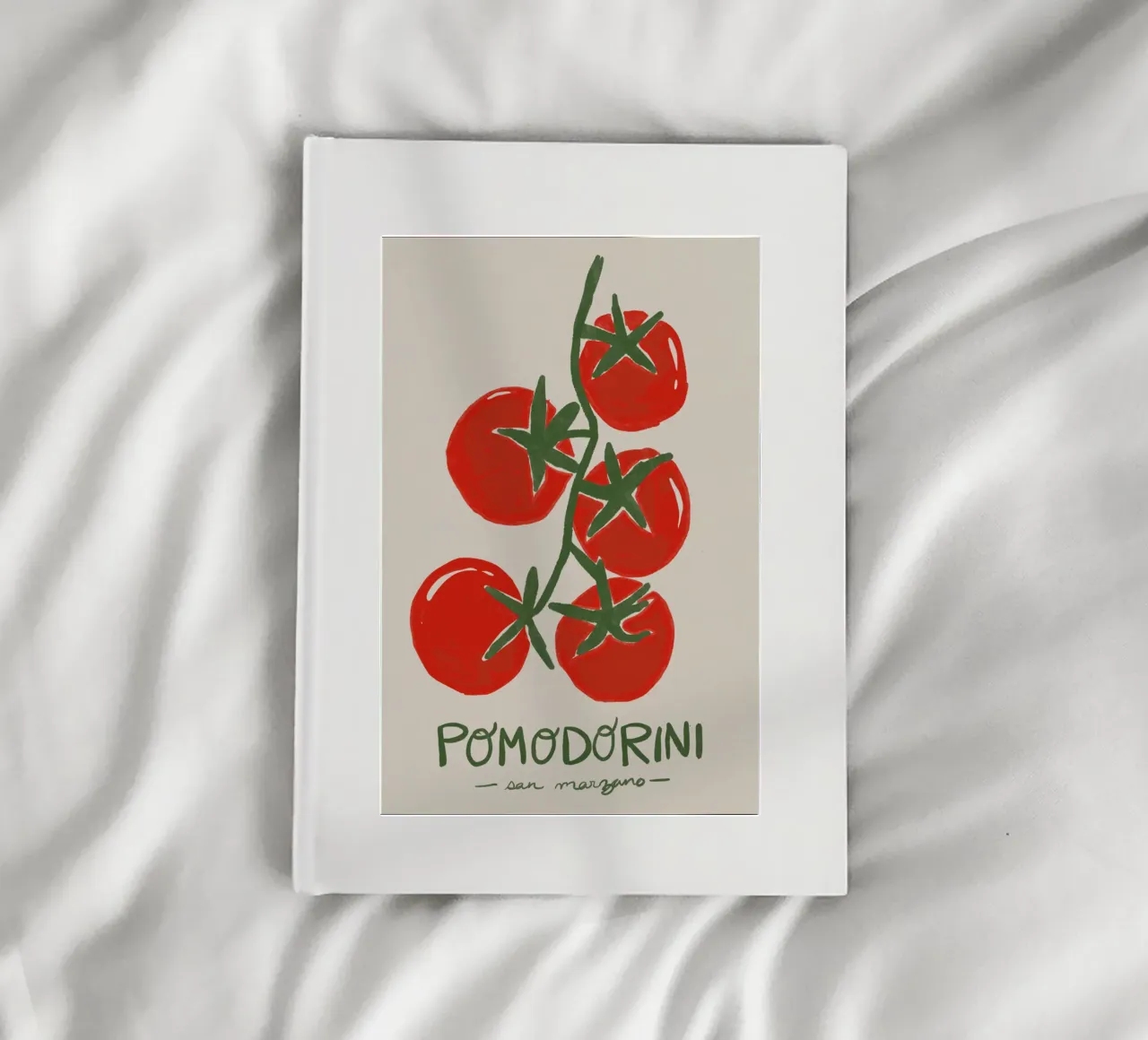 Tomatoes Pomodorini notebook by Laura Graves