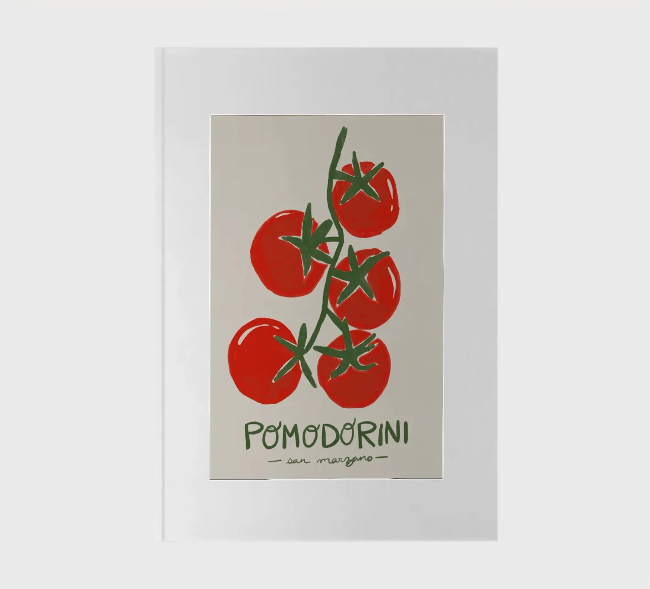 Tomatoes Pomodorini notebook by Laura Graves