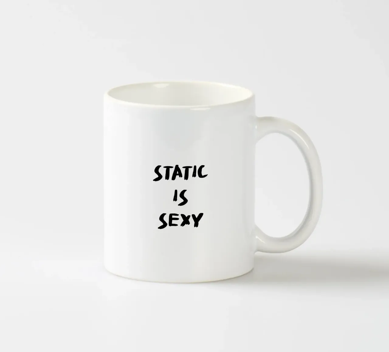 Static is Sexy - Boulderspruch tazza in ceramica da boulderquotes
