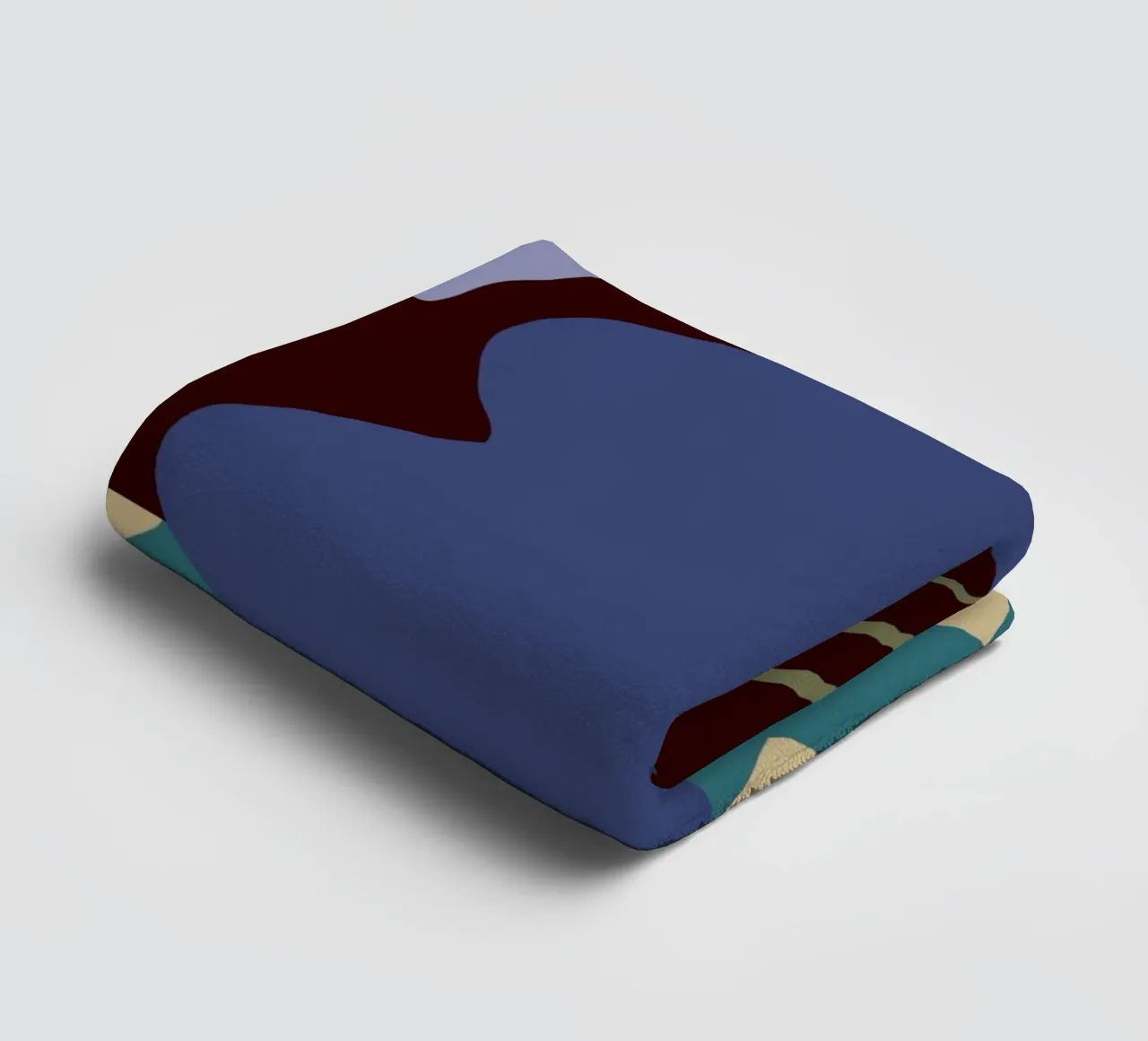 Purple pottery and dropping lily towel by Miho Art Studio