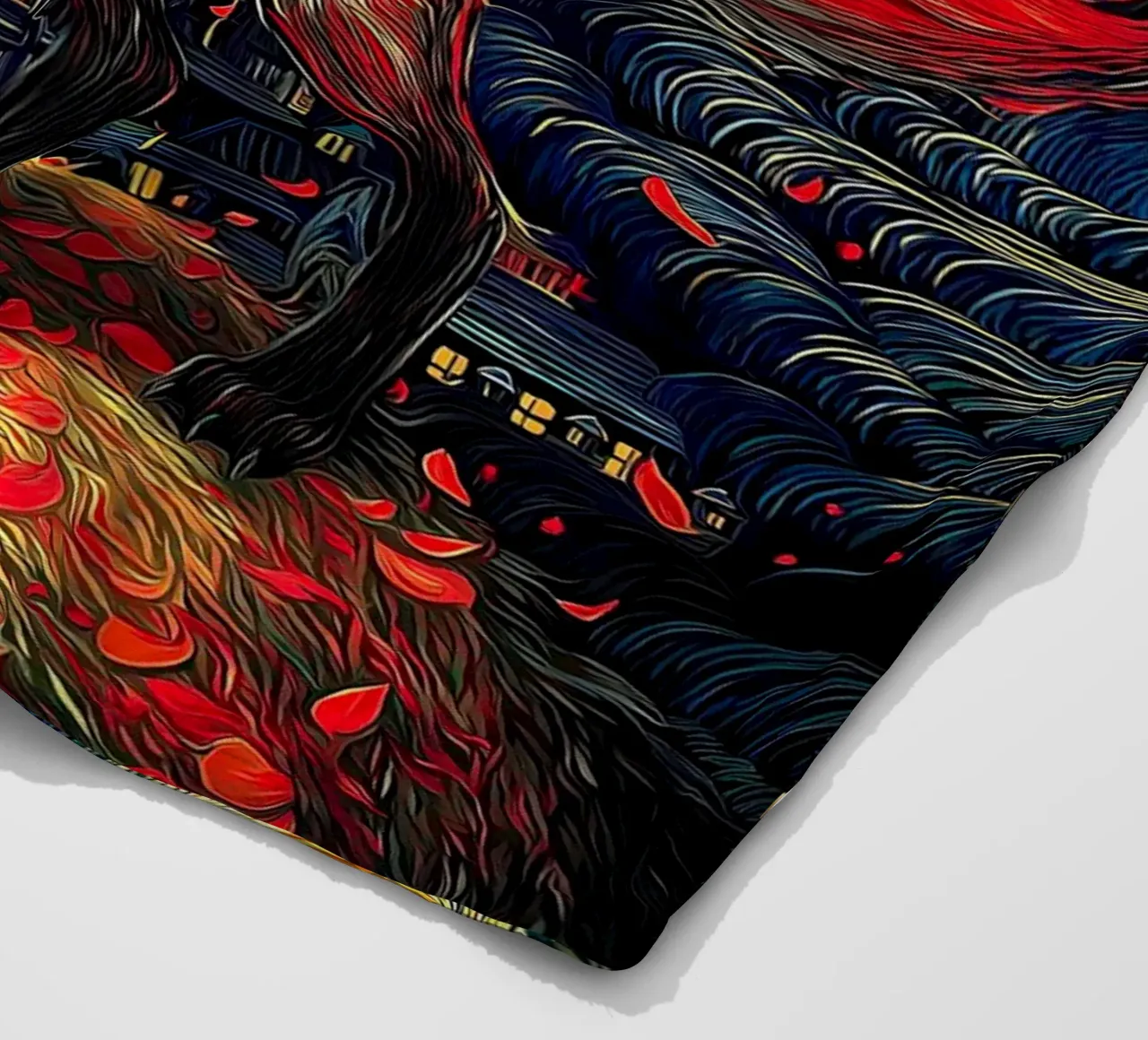 Volpe a nove code coperta in pile da Fleur de Lys