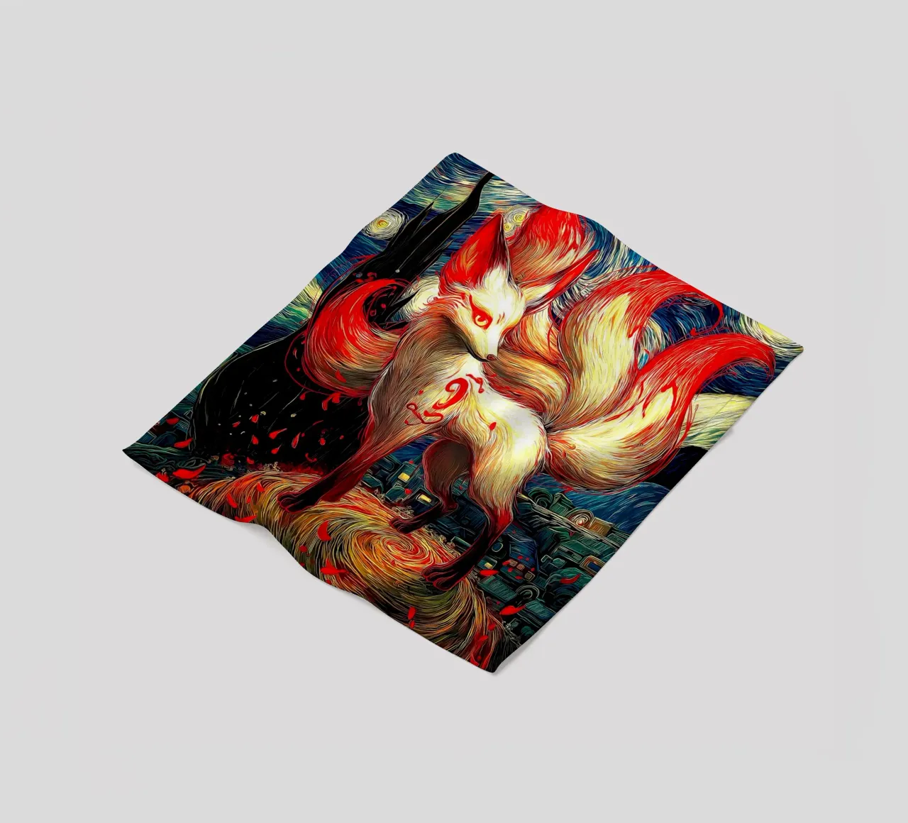 Volpe a nove code coperta in pile da Fleur de Lys