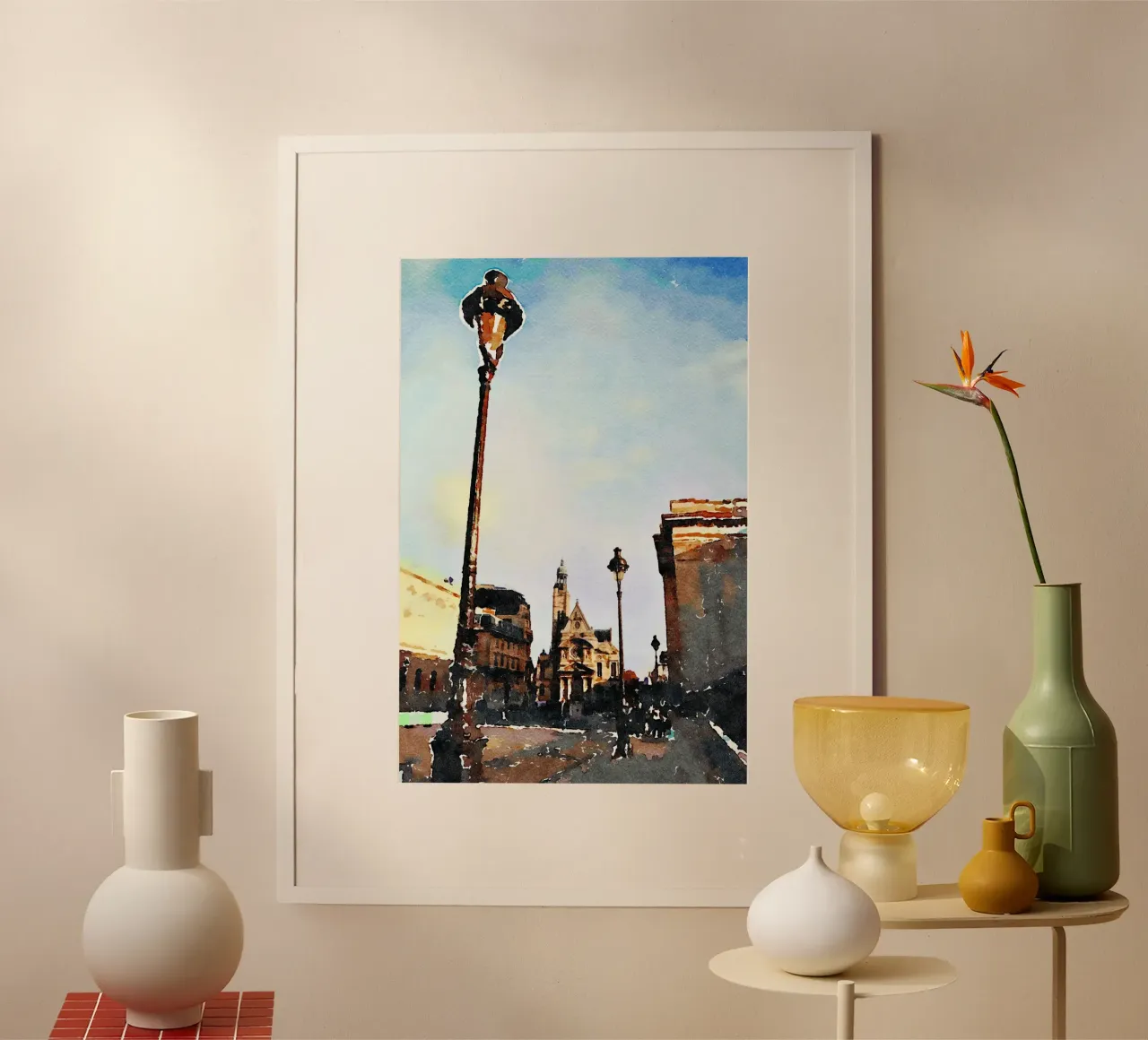 A Parigi poster con telaio in alluminio da Massimo Frascogna