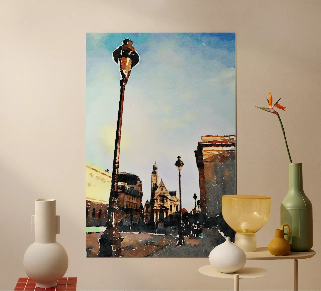 A Parigi poster con telaio in alluminio da Massimo Frascogna