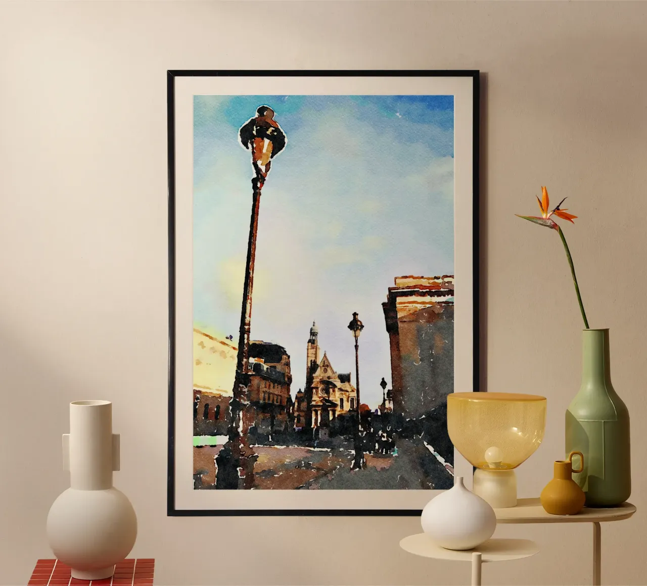 A Parigi poster con telaio in alluminio da Massimo Frascogna
