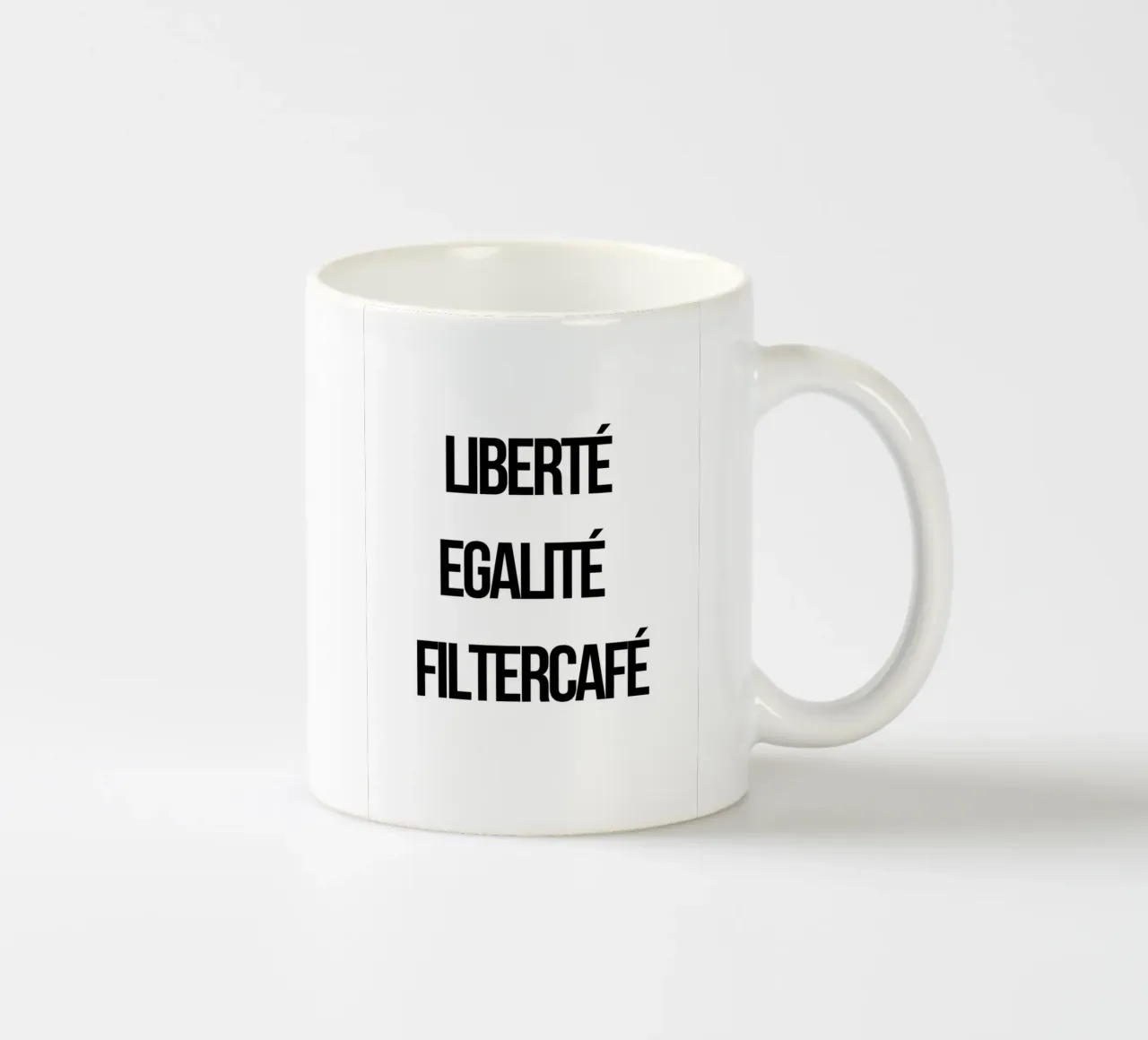 Liberté Egalité Filtercafé tazza in ceramica da typostudio