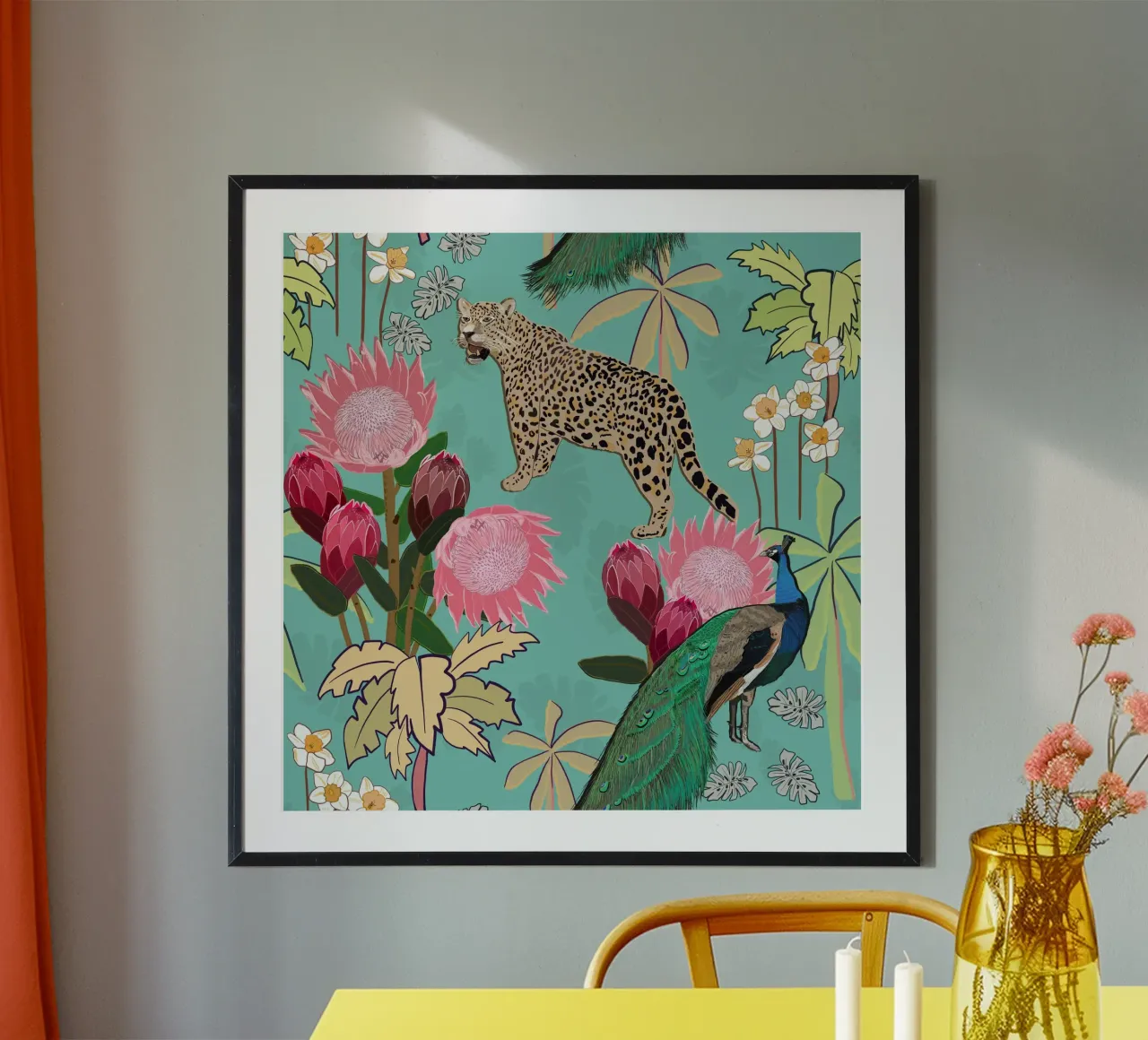 Tigre e pavone poster da gulsengunel