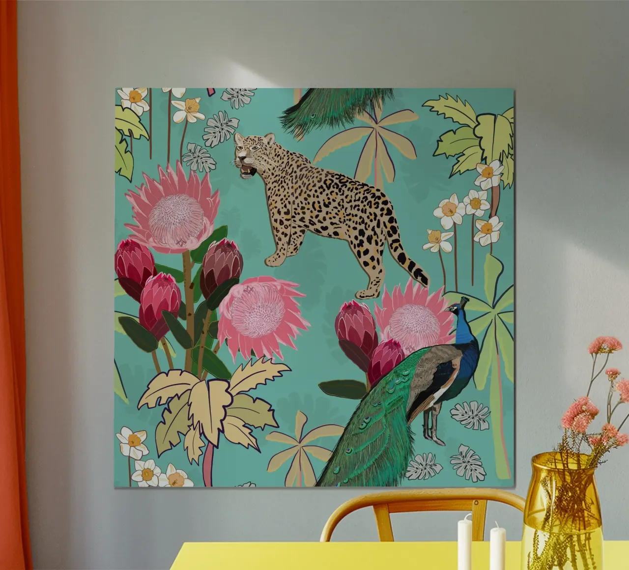 Tigre e pavone poster da gulsengunel