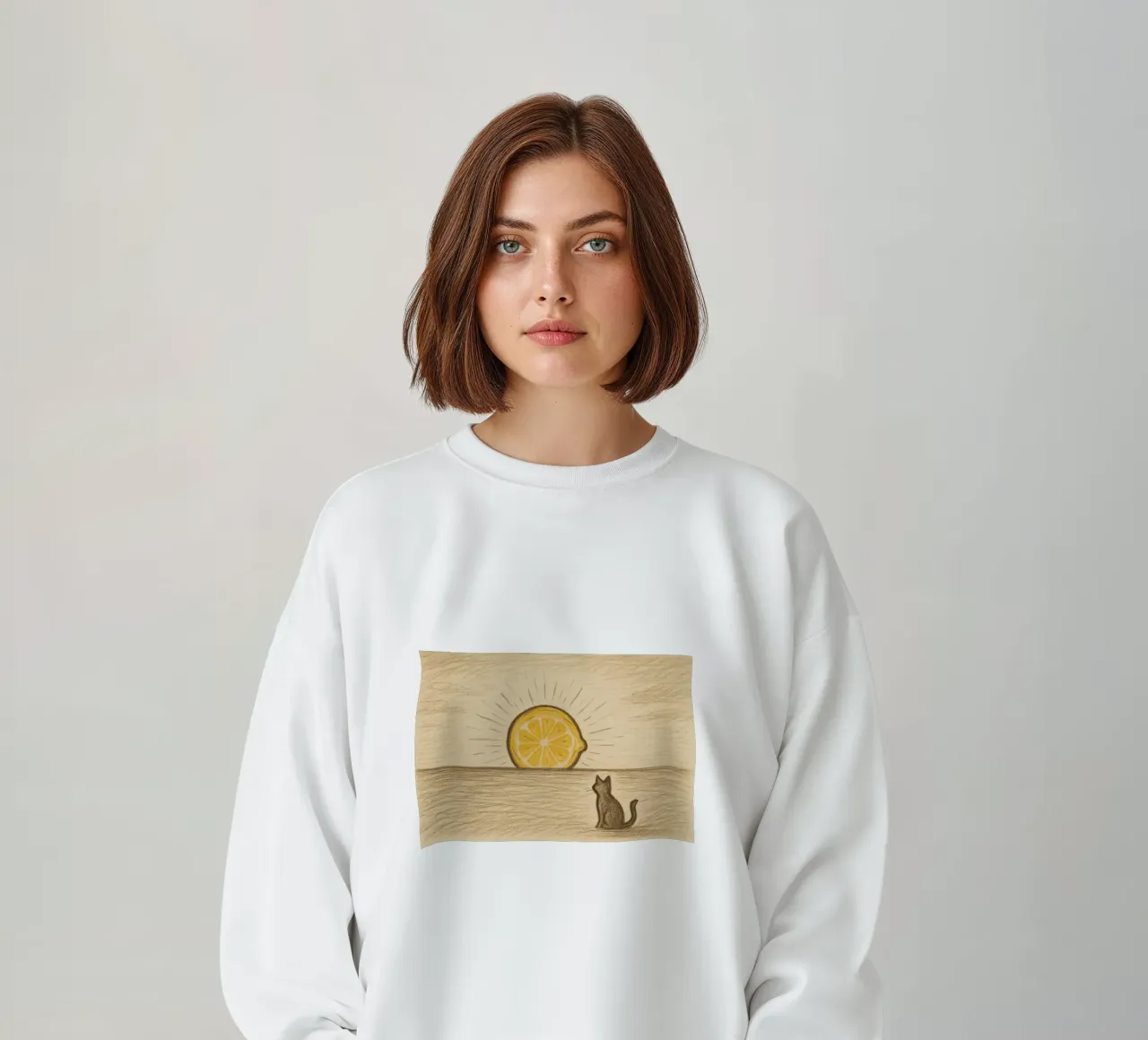 Limone Orizzonte felpa da LemonCat Studio