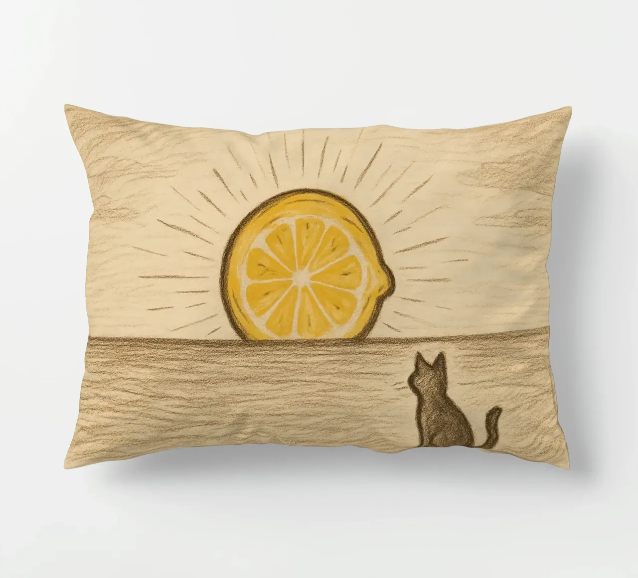Limone Orizzonte cuscino da LemonCat Studio