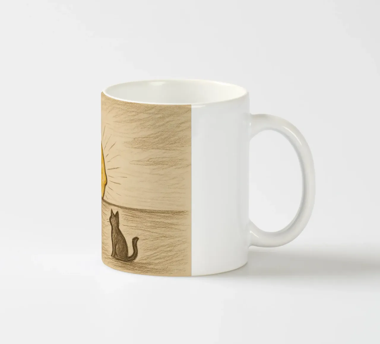 Limone Orizzonte tazza in ceramica da LemonCat Studio