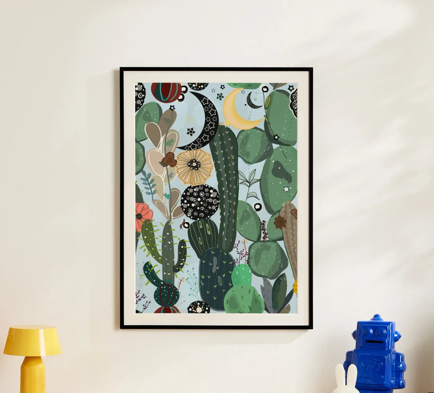 Succulente mooon e star poster da gulsengunel