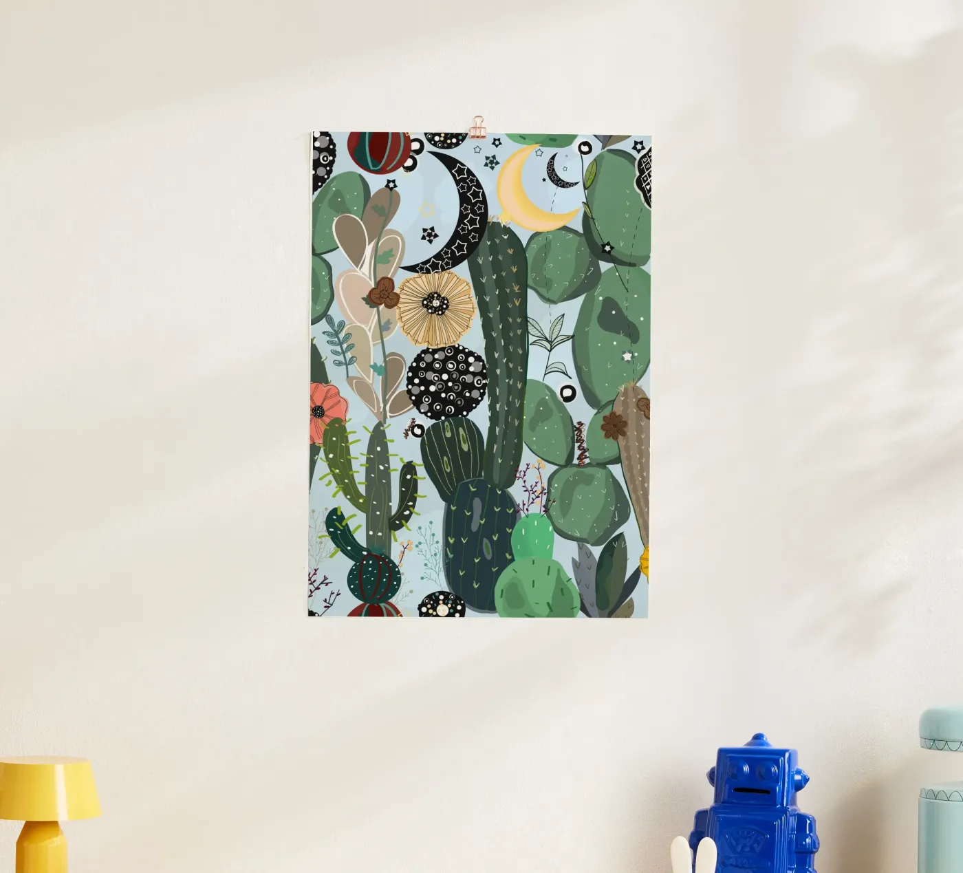 Succulente mooon e star poster da gulsengunel