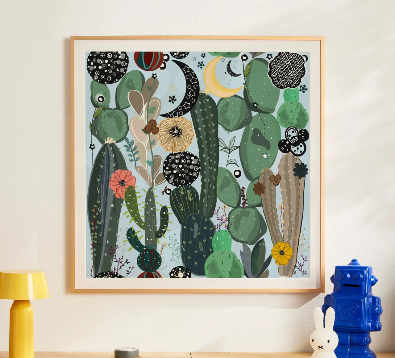 Succulente mooon e star poster da gulsengunel