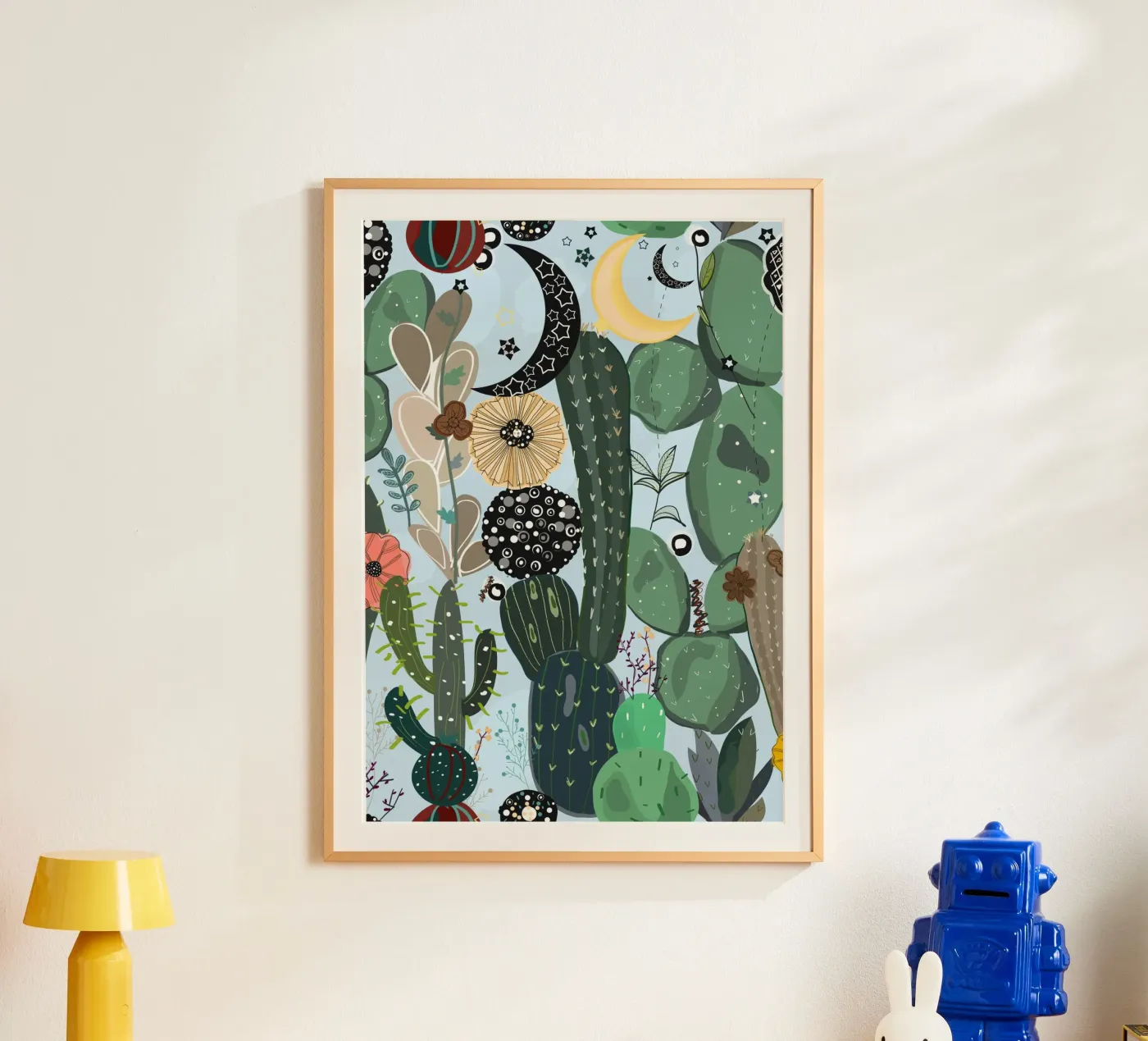 Succulente mooon e star poster da gulsengunel