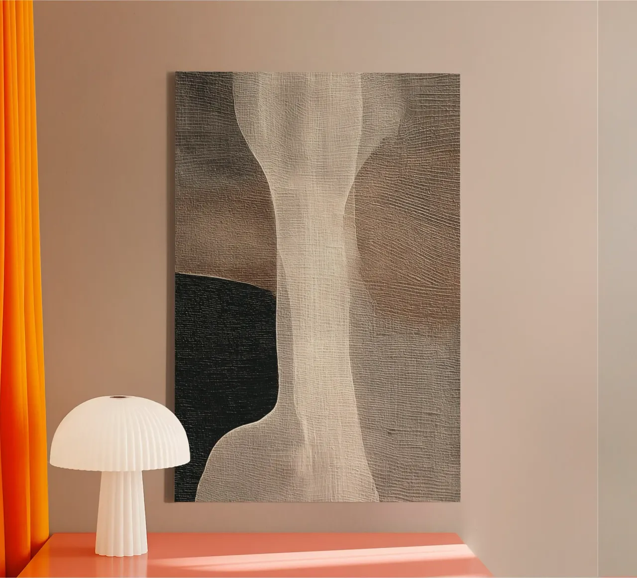 Inner Earth #1 canvas with Floater frame by Papersky