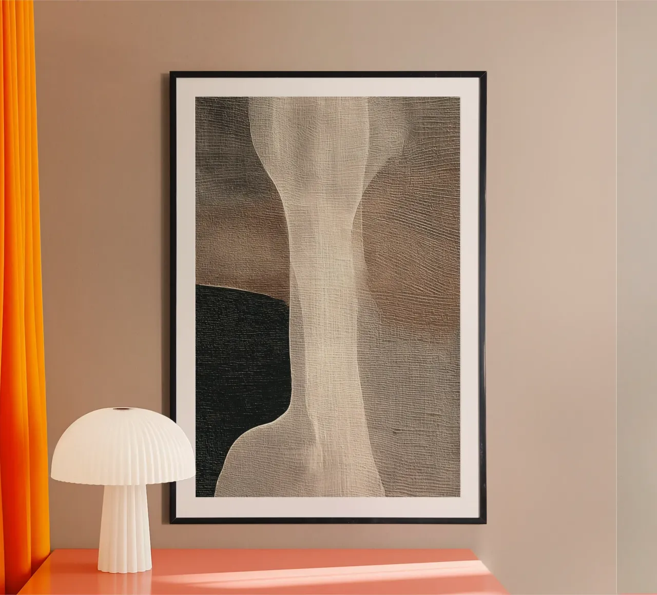 Inner Earth #1 poster con telaio in legno da Papersky