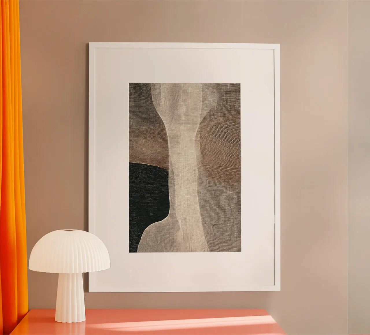 Inner Earth #1 poster con telaio in legno da Papersky
