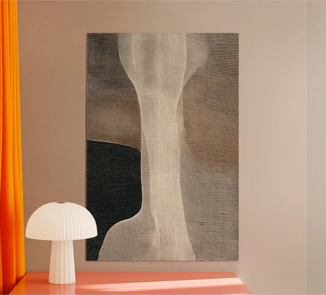 Inner Earth #1 poster con telaio in legno da Papersky