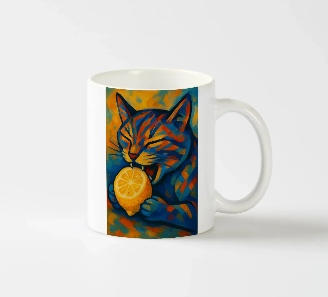The Sour Bite tazza in ceramica da LemonCat Studio