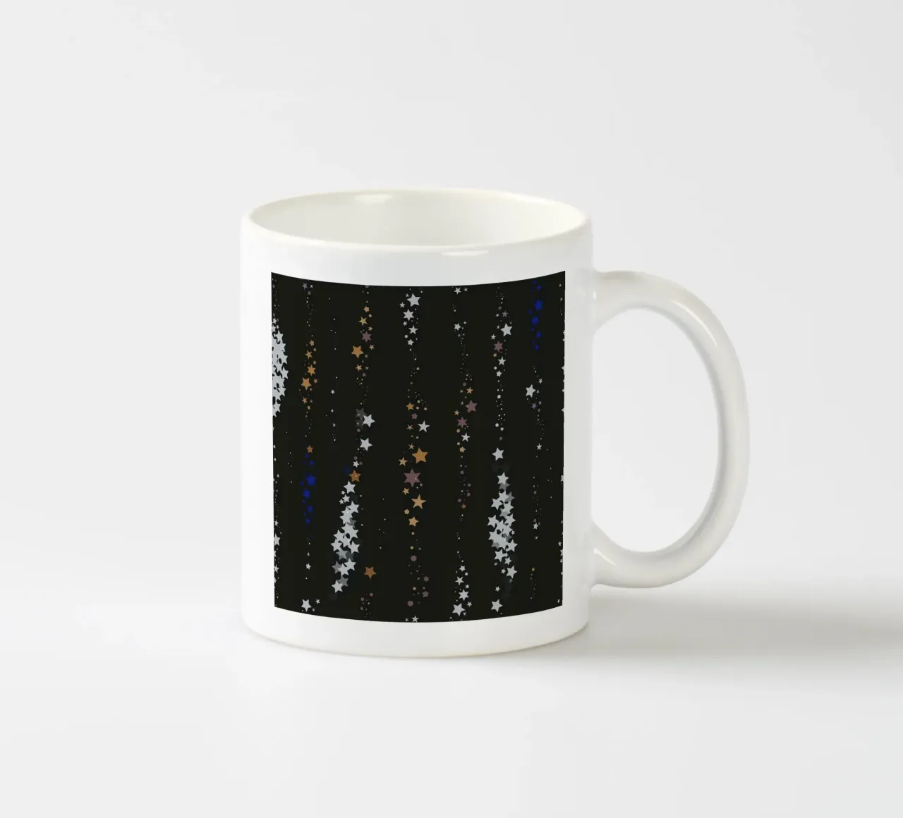 Stelle oro tazza in ceramica da gulsengunel