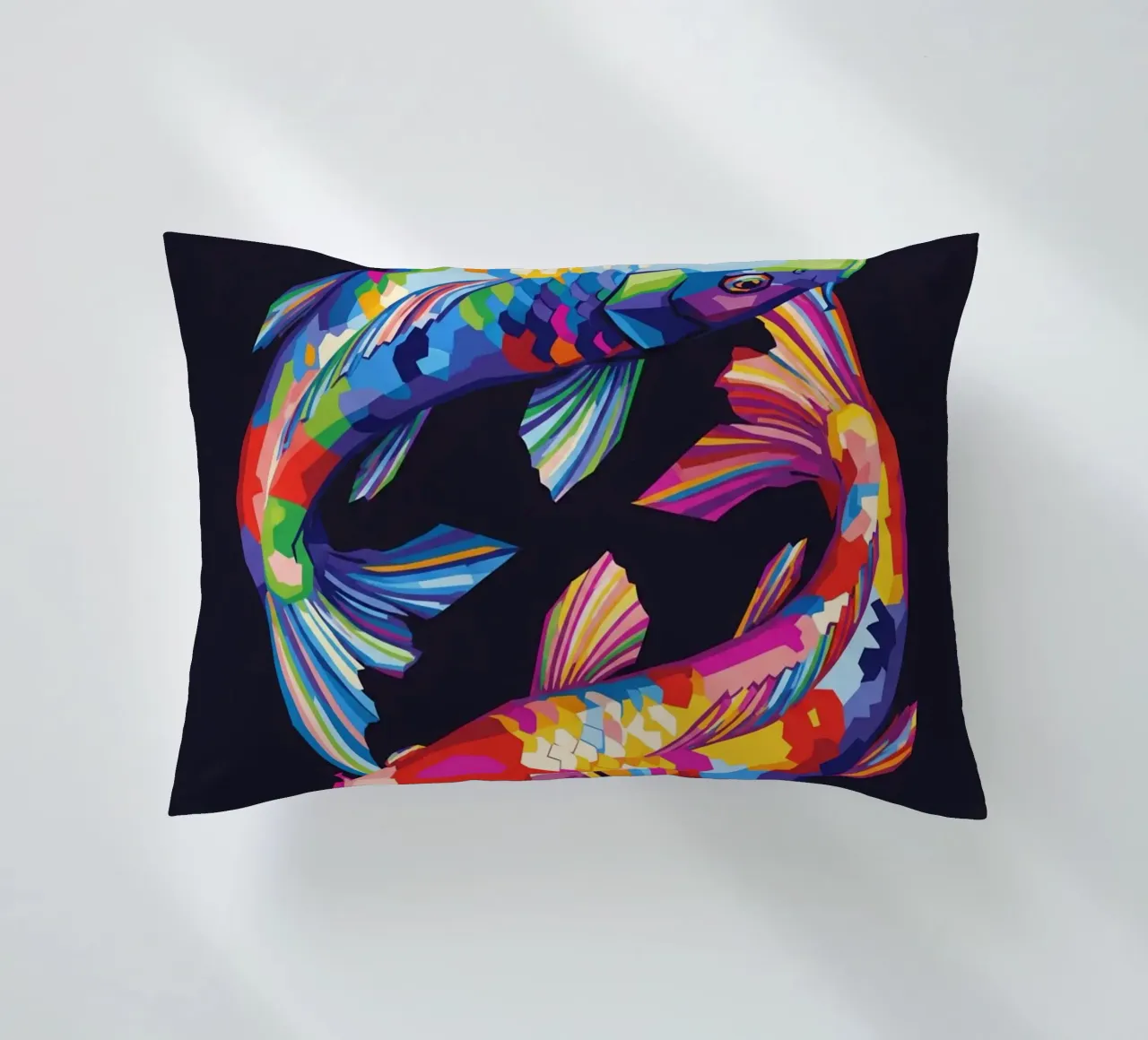 Pesce koi Yin Yang cuscino da Wild Life studio