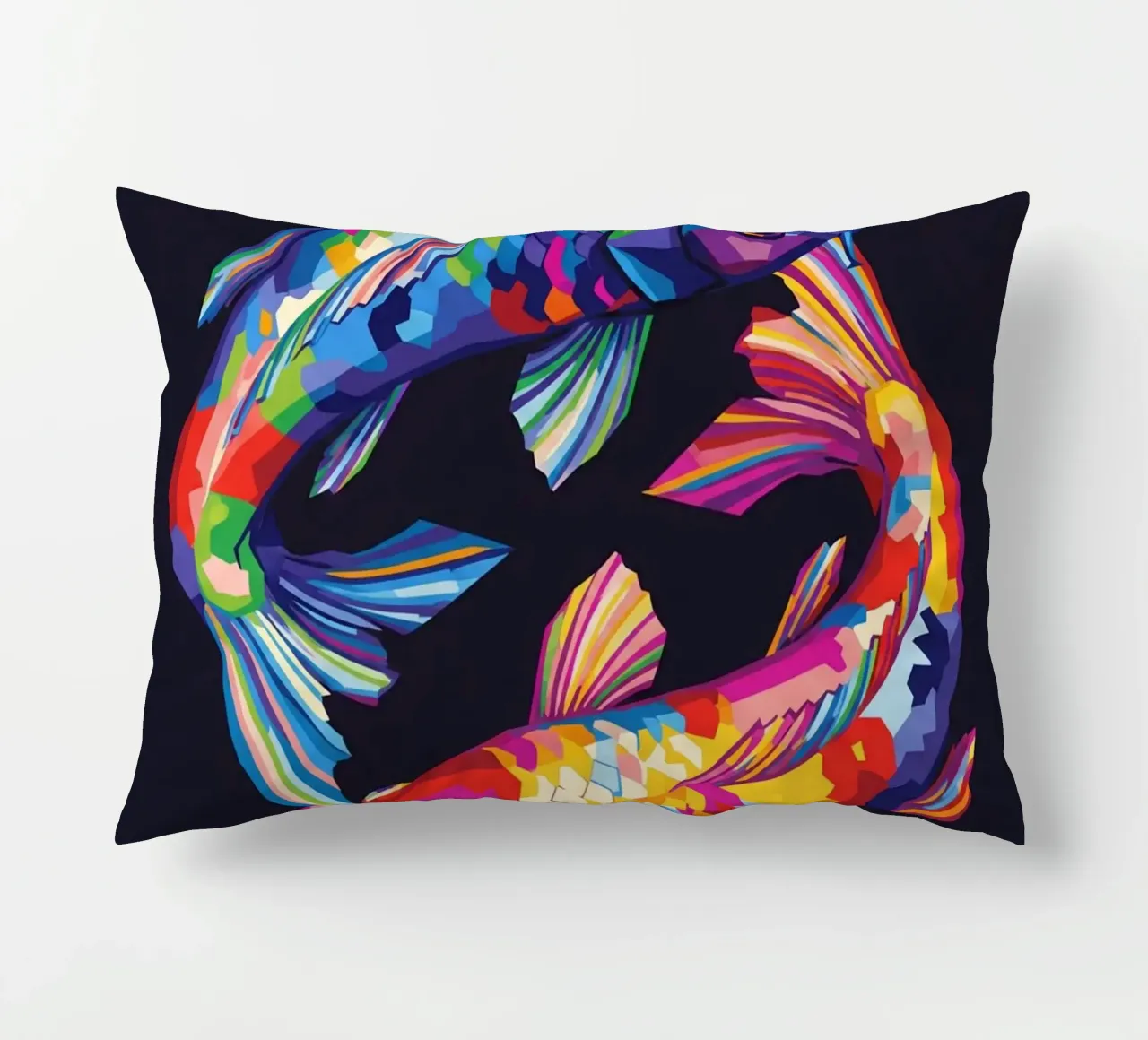Pesce koi Yin Yang cuscino da Wild Life studio