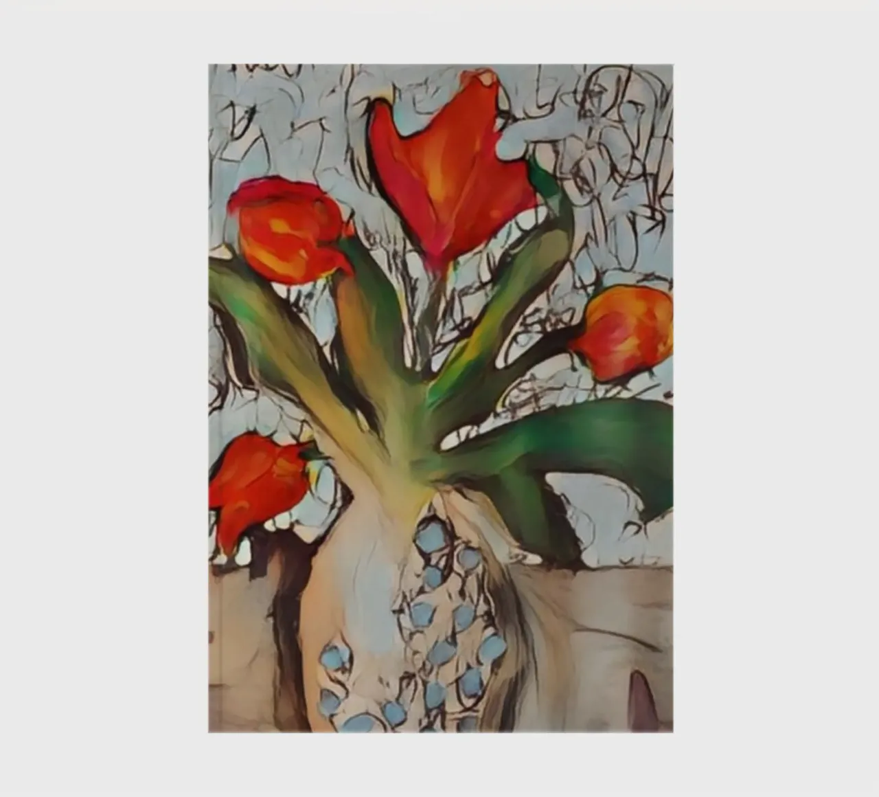 Blume abstrakt notebook by typostudio