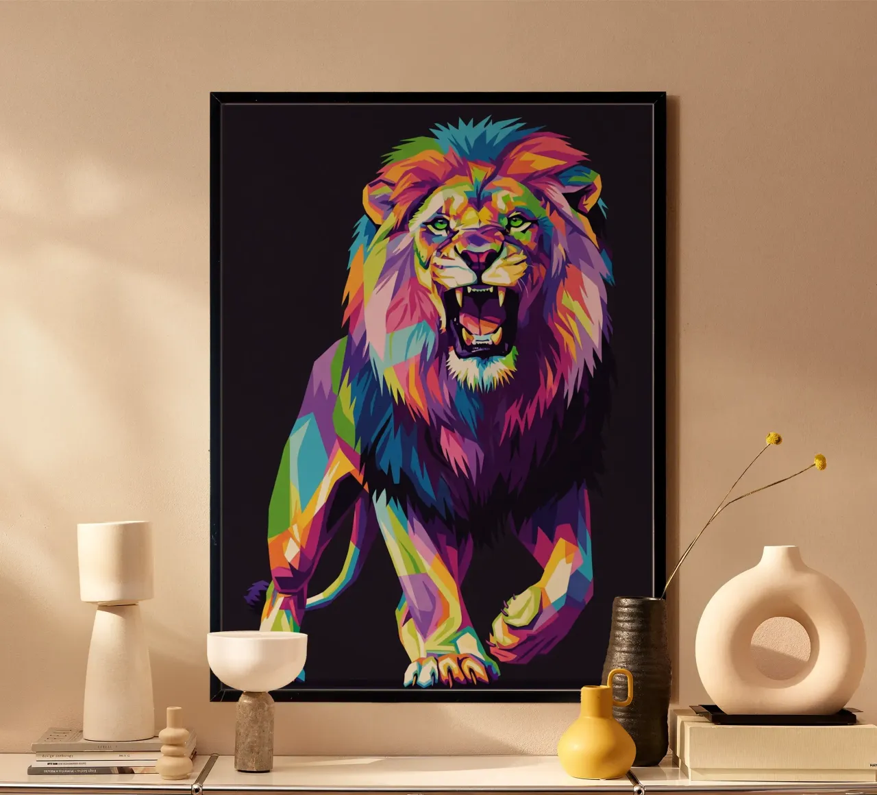 Arte del ruggito del leone poster da Wild Life studio