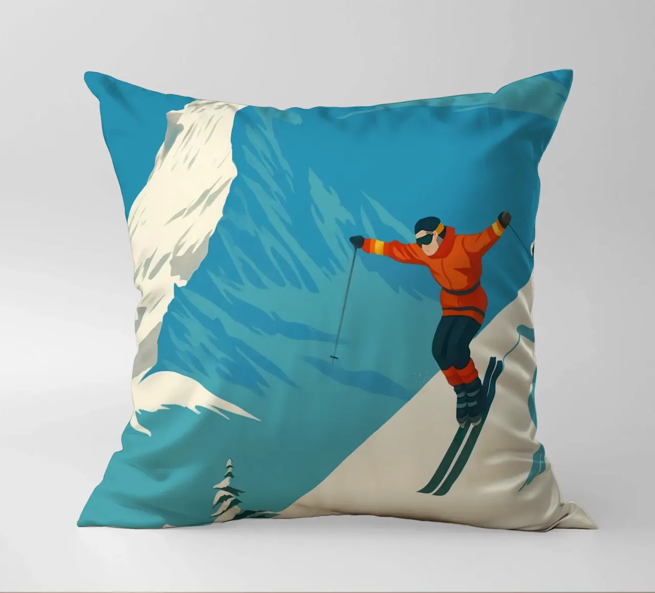 Zermatt & the Matterhorn cuscino da Attaboy Dsgn