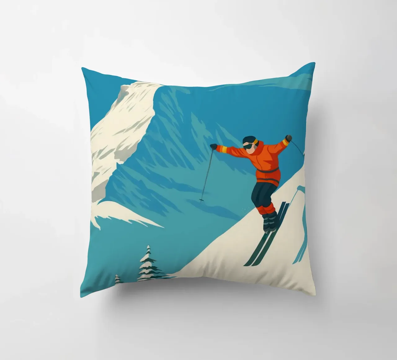 Zermatt & the Matterhorn cuscino da Attaboy Dsgn
