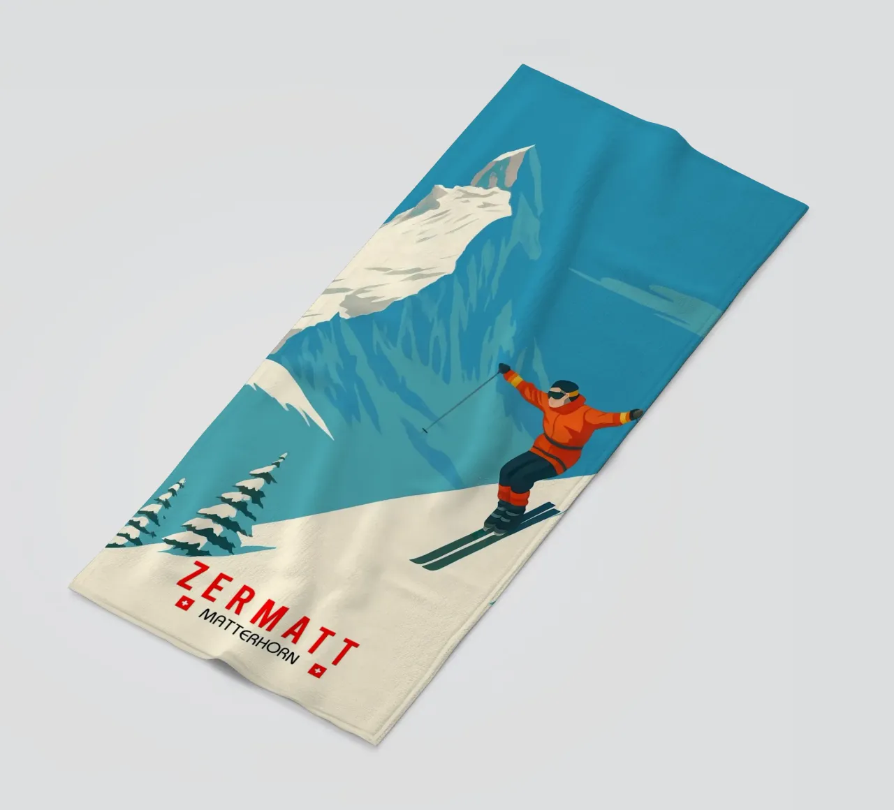 Zermatt & the Matterhorn telo mare da Attaboy Dsgn