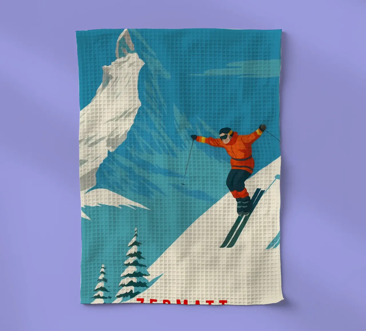 Zermatt & the Matterhorn canovaccio da cucina da Attaboy Dsgn