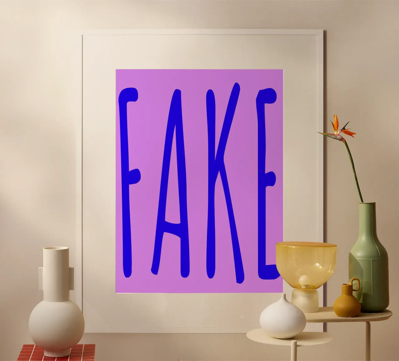 Fake. (3 Farbvarianten) poster da FRICKE DESIGN