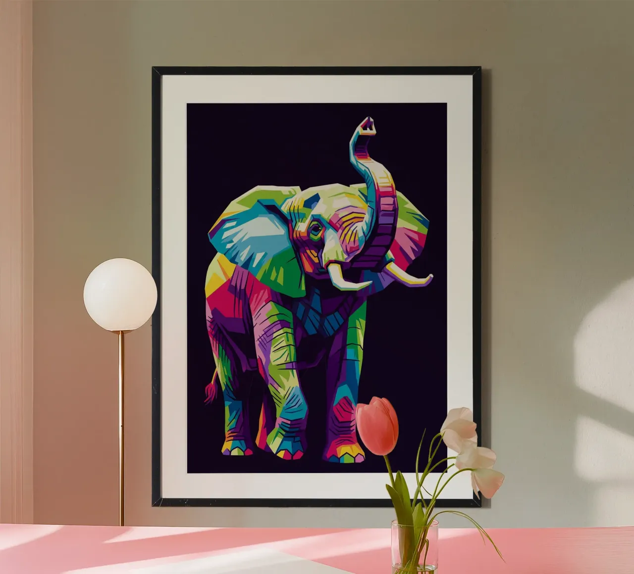 Arte dell'elefante (1) poster da Wild Life studio