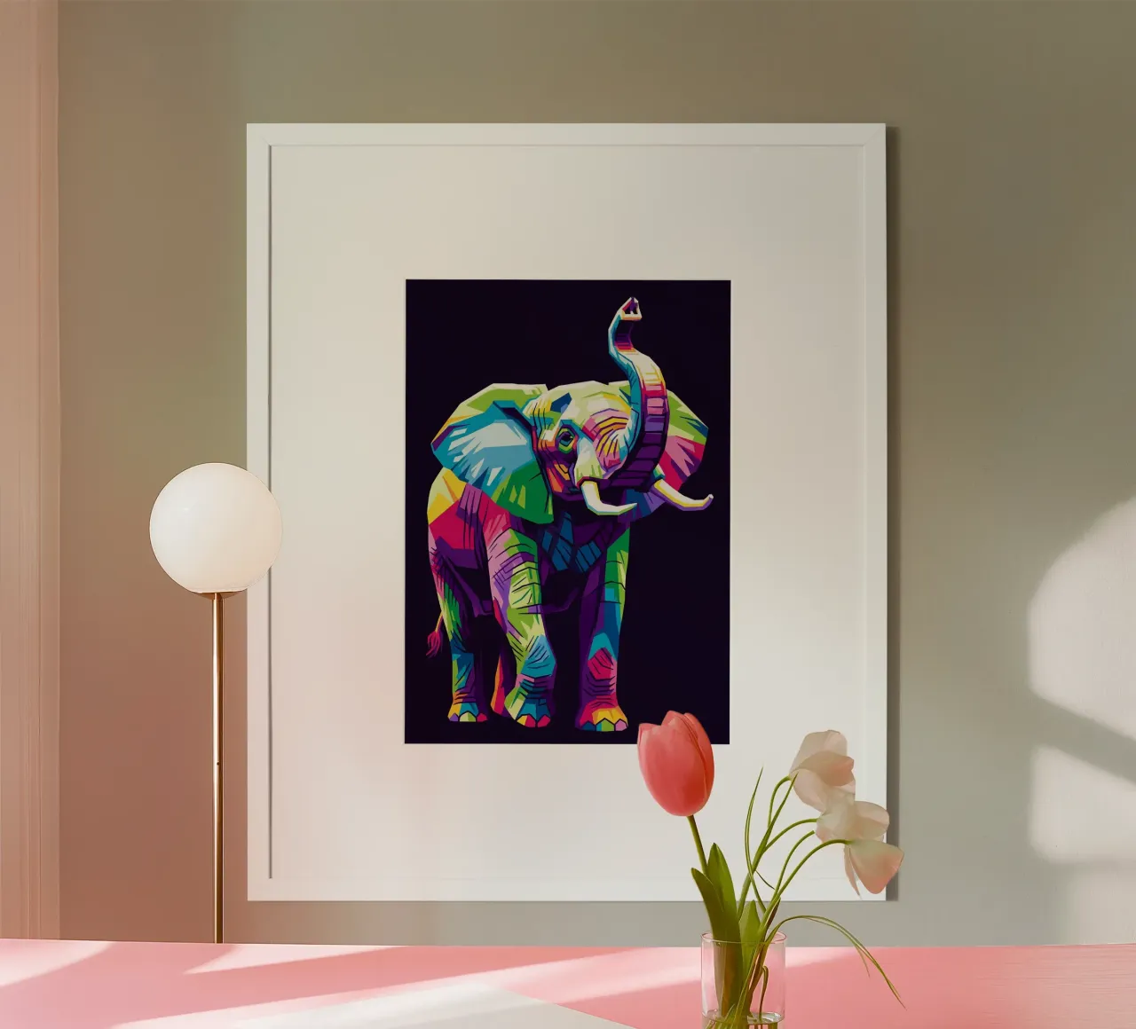 Arte dell'elefante (1) poster da Wild Life studio