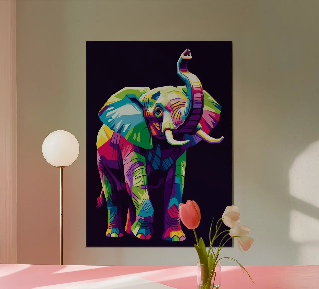 Arte dell'elefante (1) poster da Wild Life studio
