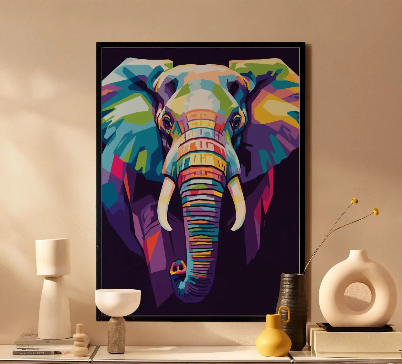 Arte dell'elefante (2) poster da Wild Life studio