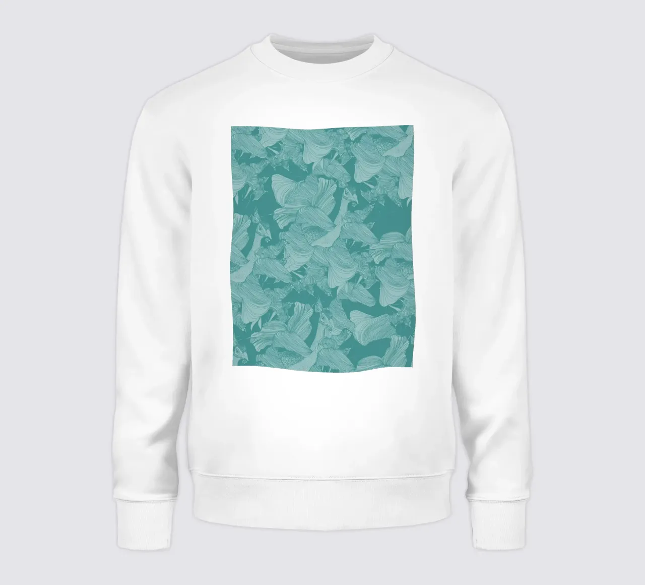paons verts sweat de Giulio Iurissevich