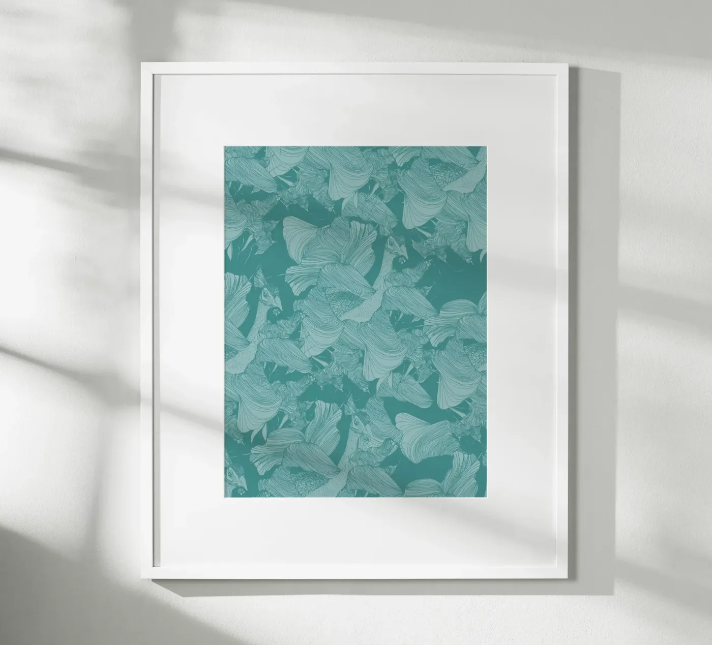 pavoni green poster da Giulio Iurissevich