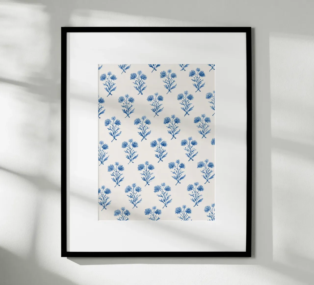 Fiori blu amore poster da Carinaprint