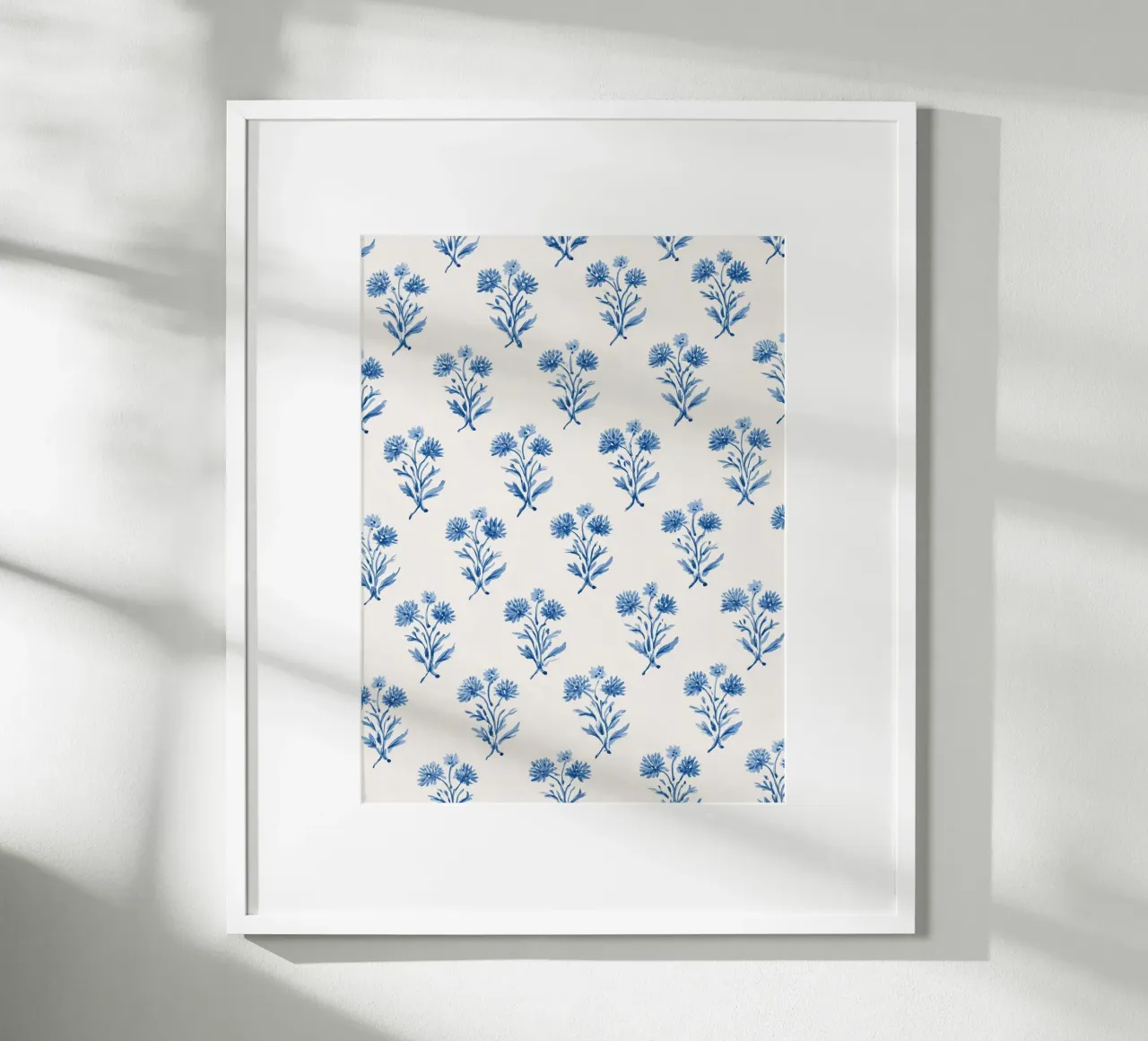 Fiori blu amore poster da Carinaprint