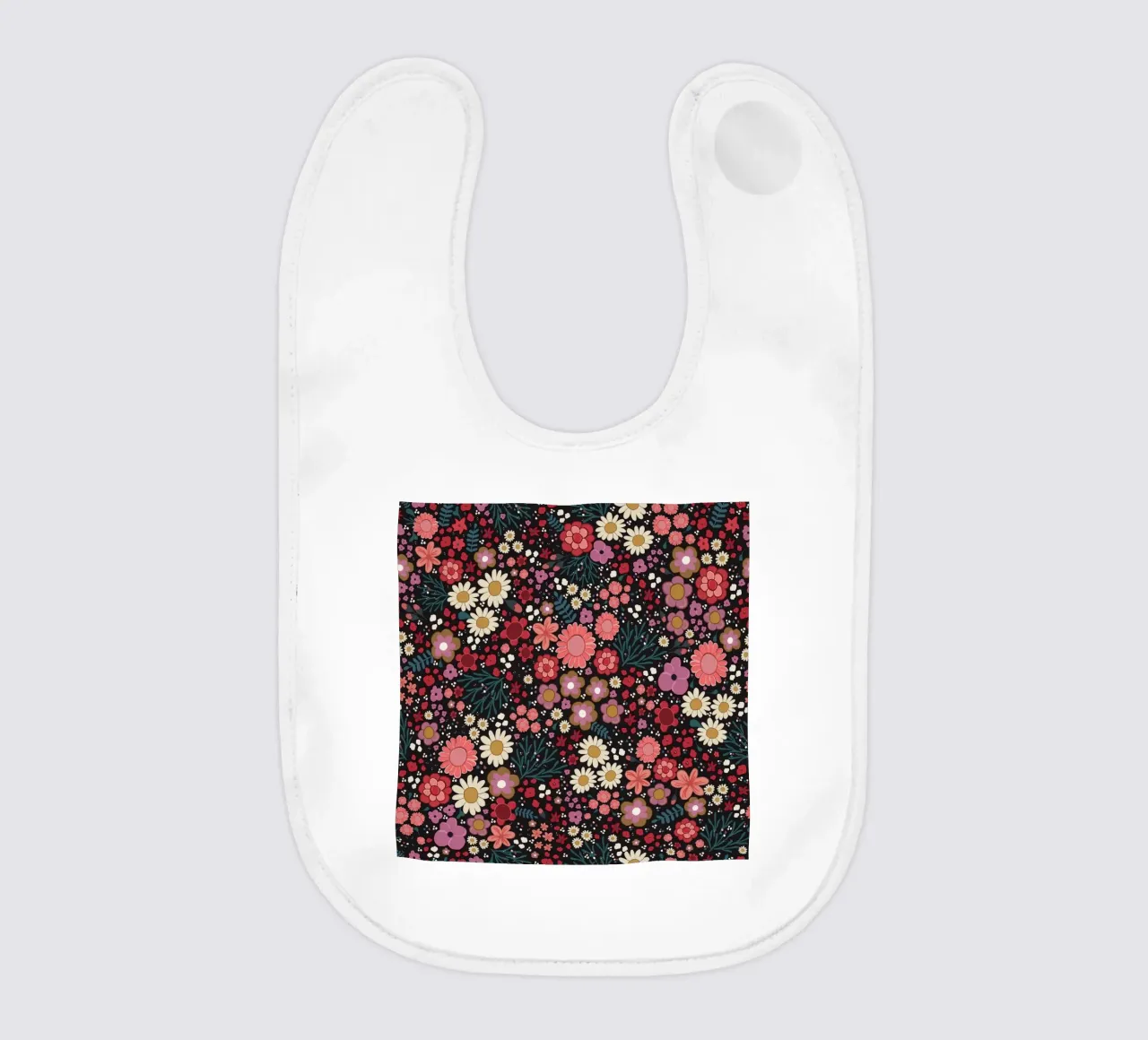 Semplice modello di fiori disegnato a mano bavaglino da gulsengunel