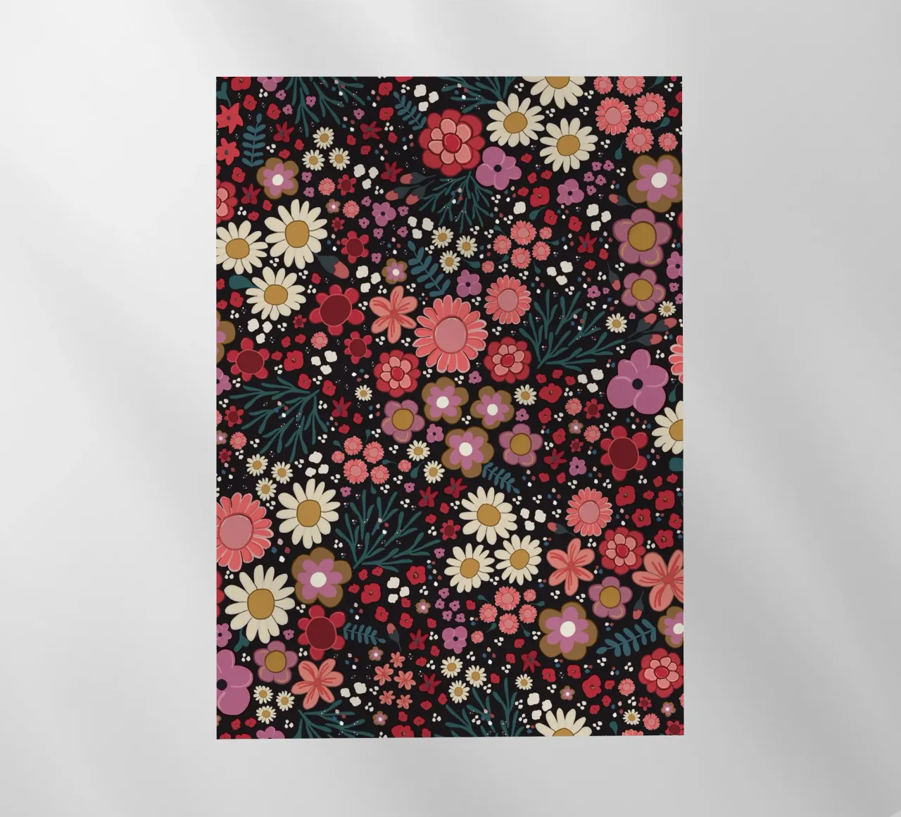 Semplice modello di fiori disegnato a mano pellicola backlit da gulsengunel