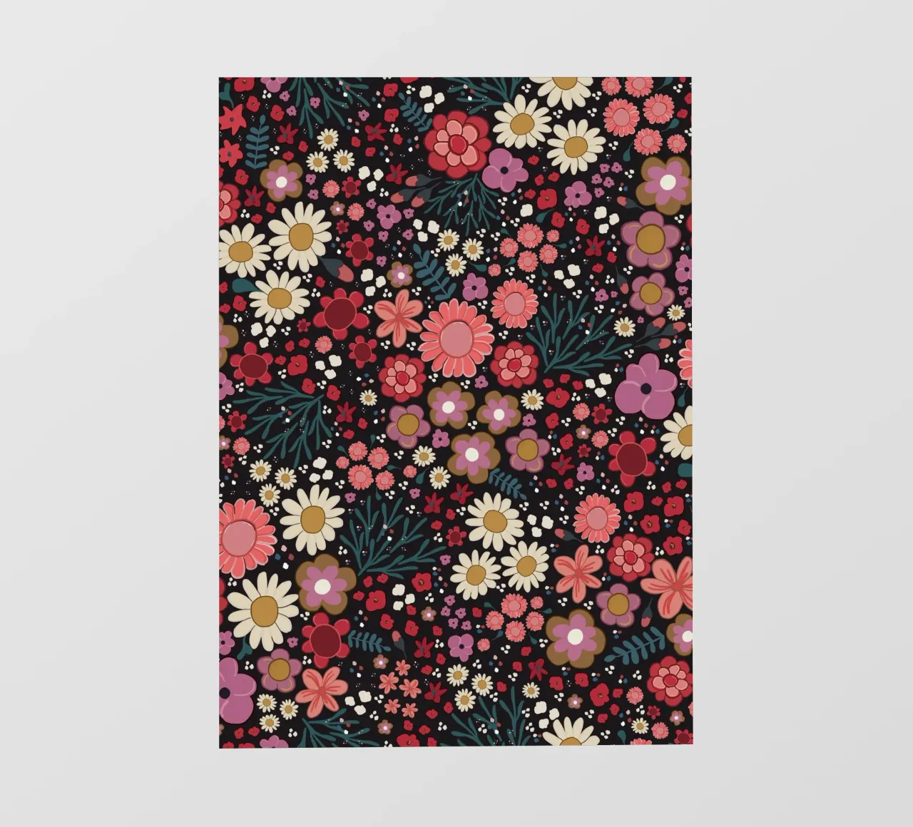 Semplice modello di fiori disegnato a mano pellicola backlit da gulsengunel