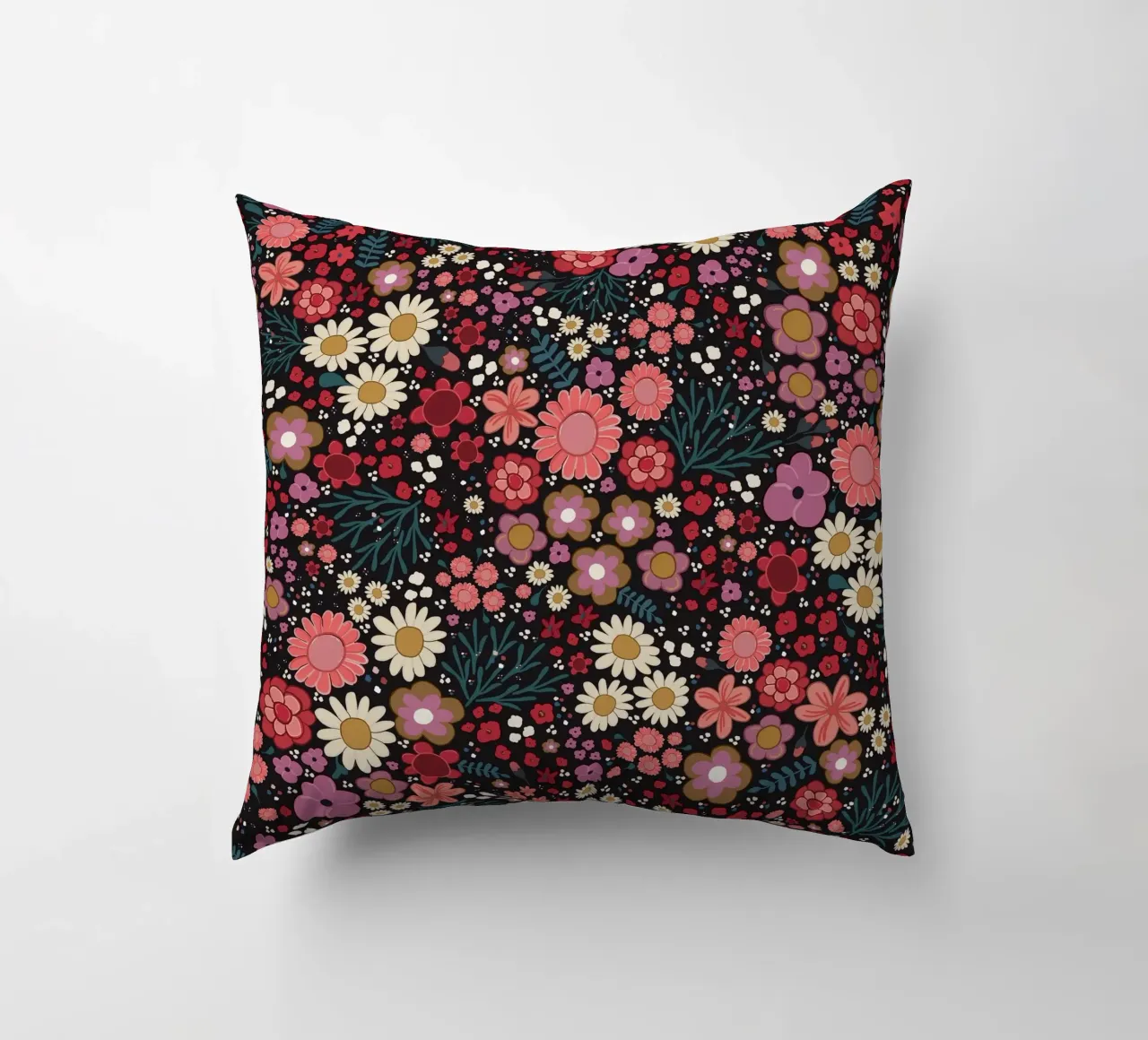 Semplice modello di fiori disegnato a mano cuscino da gulsengunel
