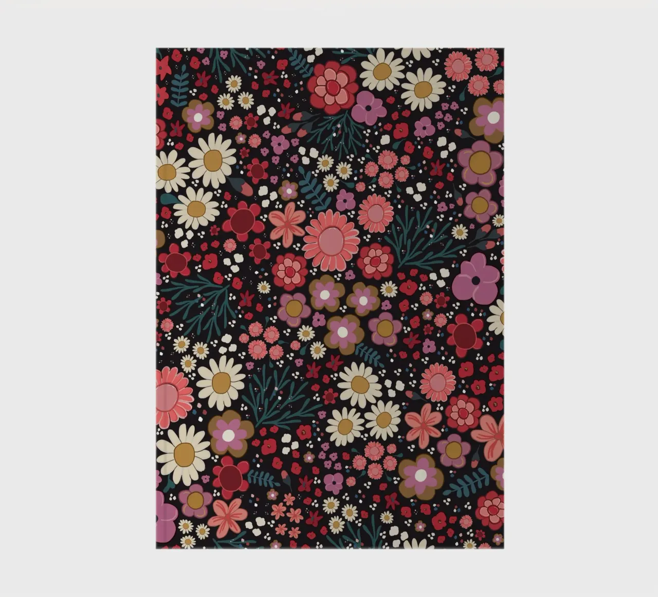 Hand gezeichnet floral Muster minimal Boho botanische Kunst Notizbuch von gulsengunel