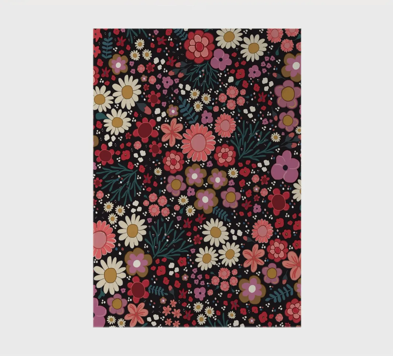 Hand gezeichnet floral Muster minimal Boho botanische Kunst Notizbuch von gulsengunel