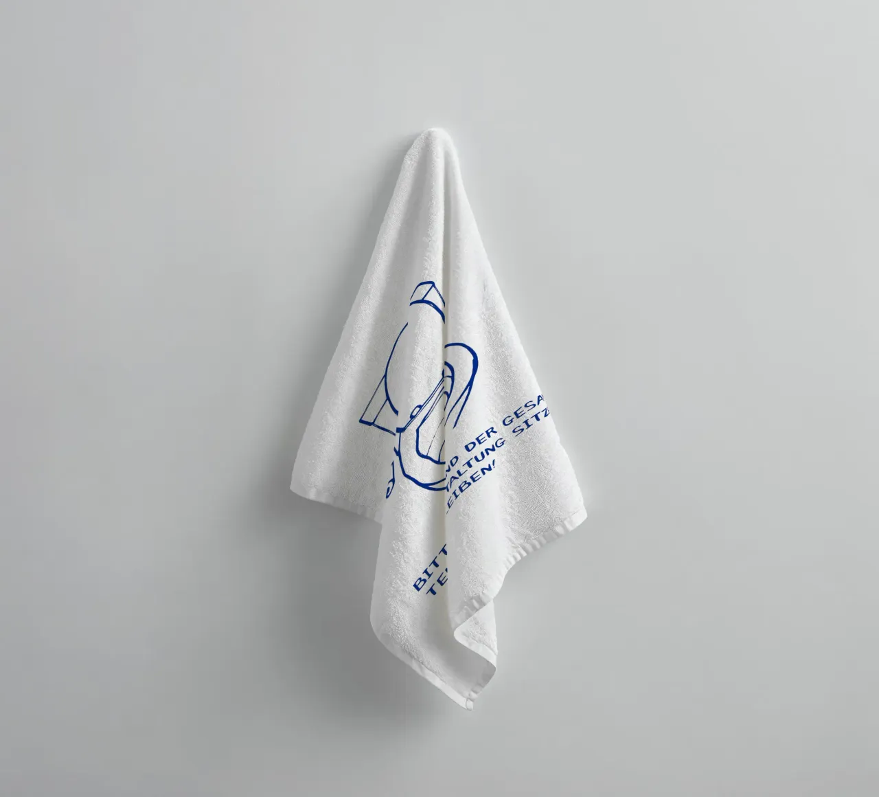 Please remain seated during the entire event! towel by Attaboy Dsgn